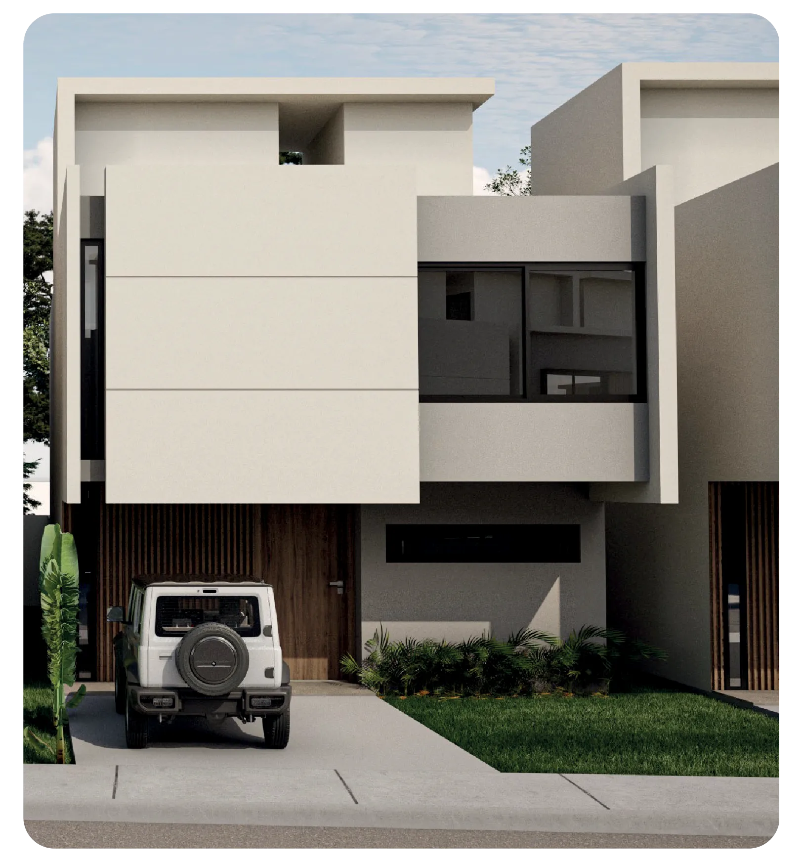 Estilo de fachada modelo Caracol